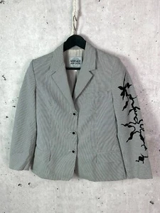 Blazer para mujer Versace Jeans Couture vintage con estampado a mini cuadros de algodón talla M - Imagen 1 de 11