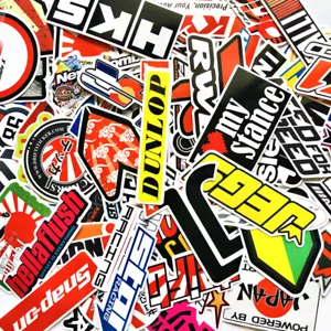 100Pcs Mixed Stickers Motocross Motorcycle Car ATV Racing Bike Helmet Decals Lot - Foto 1 di 11