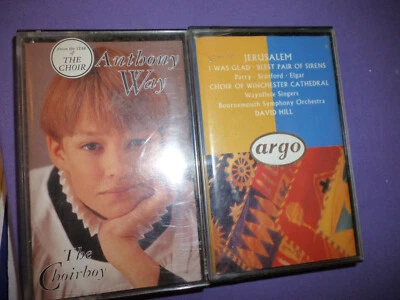 2 CASSETTES Anthony Way the Choirboy & JERUSALEM BY CHOIR OF WINCHESTER CATHEDRA - Image 1 of 2
