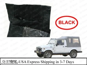 Replacement  Soft Top For Suzuki Samurai Sierra  SJ410 SJ413 - in Black - Picture 1 of 4