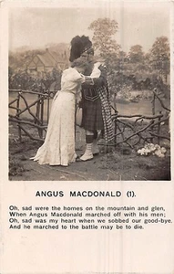 POSTCARD   SONG  CARDS   ANGUS  MACDONALD  (1) - Picture 1 of 1