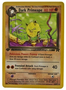 Dark Primeape 43/82 Uncommon Non Holo 1st Edition Team Rocket NM+ eBay Tracking - Picture 1 of 3
