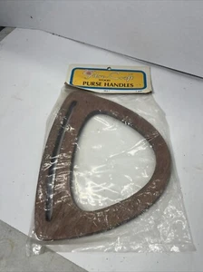 Vintage Fibre-Craft Wood Purse Handles 1 Pair 10.5" 2899 - Picture 1 of 2