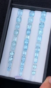 38.10ct Natural AQUAMARINE Lot Excellent Color and Lustre from Nigeria UNTREATED - Picture 1 of 6