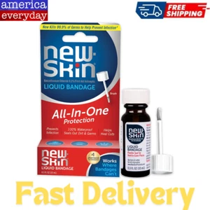 New-Skin Liquid Bandage Liquid Bandage for Cuts and Minor Scrapes, 0.3 Ounce... - Picture 1 of 6