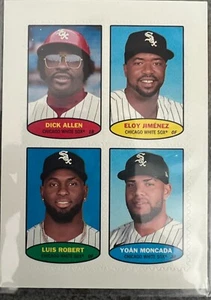 2023 Topps Heritage 1974 Stamps - White Sox (a) - Allen/Jimenez/Robert/Moncada - Picture 1 of 1