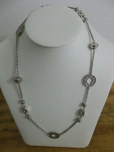 SILVER PLATED HEAVY VARITY PIECES ON NECKLACE - Picture 1 of 2