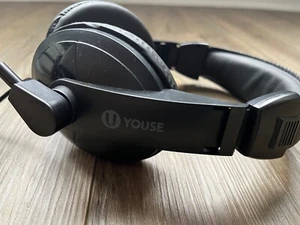 U Youse Gaming Headset, Used, w/ Mic, Volume Adjustment for PS5, XBox, PC - Picture 1 of 2