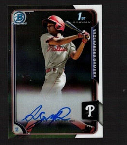 ARQUIMEDES GAMBOA Certified 2015 Bowman Chrome Auto--Philadelphia Phillies