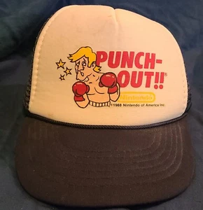 Nintendo VINTAGE Hat Cap Snap Back Mike Tyson Punch Out Video Game 90s trucker - Picture 1 of 6