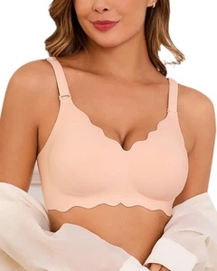 Women's Seamless Bras No Underwire Push Up Bra Wireless Bralettes Soft T-Shir... - Picture 1 of 7