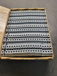 Altech CTSU6 Feed Thru Clamp. Box of 100. Grey. - Picture 1 of 3