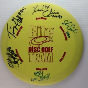 Vintage Innova Valkyrie Bite Disc Golf Team 171g Autographed Ken Climo - Picture 1 of 3