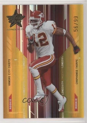 2005 Leaf Rookies & Stars Longevity Rookie Gold /99 Craphonso Thorpe #213 RC - Image 1 of 2