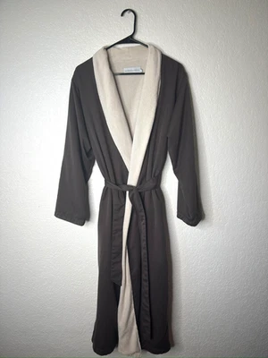 Restauración Hardware Bata Spa Unisex Pequeña Terry Forrada Cinturón Marrón Salón Lujo Foto 1 de 4