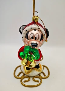 Disney Mini Maus Quecksilber mundgeblasen Glas Christbaumschmuck klingelnde Glocke 5" - Bild 1 von 9