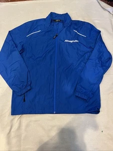 Snap On Tools Men's XL Core 365 Blue Reflective Full Zip Windbreaker Jacket - Picture 1 of 8