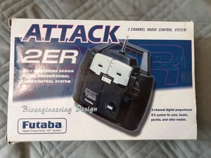Futaba Radio Controller Attack 2ER 2 Channel 40mhz Transmitter Inc One Crystal  - Picture 1 of 5