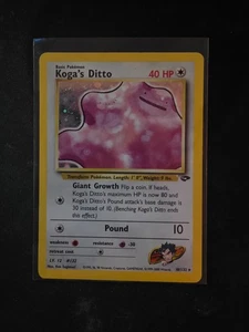 Koga's Ditto 10/132 Gym Challenge Holo NM WOTC - Picture 1 of 2