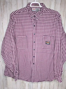 Camisa Rasco FR resistente al fuego para hombre 3XL larga L/S roja azul ropa de trabajo a cuadros - Imagen 1 de 9