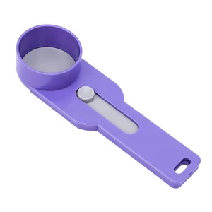 Slide & Pour Funneler Mess-Free Powder Scoop For Protein & Coffee (Purple) - Picture 1 of 23