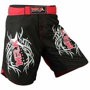 MMA Shorts Grappling UFC Boxing Muay Thai Mens Cage Fight Trunks Slim Fit MRX 