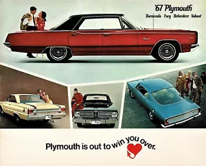 1967 Plymouth Barracuda Fury Belvedere Valiant Vintage Dealer Sales Brochure - Picture 1 of 1
