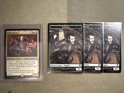 Edgar Markov - Commander 2017 (C17) - MTG - Foil (w/ 3 Two-Sided C17 Tokens) - Image 1 of 4