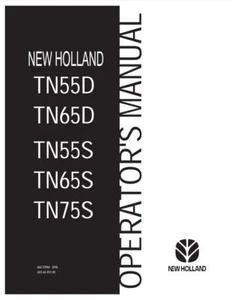 New Holland TN55D TN65D TN55S TN65S TN75S Tractor Operators Manual PDF/USB - Picture 1 of 1