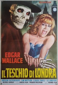 Plakat 2F DER SCHÄDEL VON LONDON Banne des Unheimlichen Wallace Vohrer HORROR - Bild 1 von 2