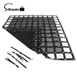Cargo Net Truck Bed Rugged 6.75' x 8' with Cam Buckles & S-Hooks - Picture 1 of 9