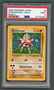 Pokemon Cards - PSA 9 Hitmonchan 8/130 - Base Set 2 Unlimited - MINT - PSA9 - Foto 1 di 6