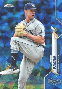 2020 Topps Chrome Sapphire Edition Baseball #22 Emilio Pagan 