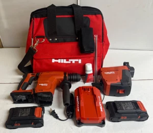 Hilti TE 6-22 Hammer Drill w/TE DRS-4/6 Dust collector, 2 Batteries, Charger bag - Picture 1 of 19