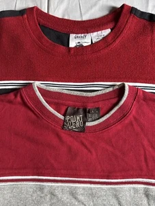 BOY Crew-Neck Long Sleeve Knit Tee Size L(14-16 Age) - Choice Color - Picture 1 of 5