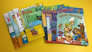 4 Pete The Cat Books PLUS 4 Scooby Doo Books Scholastic - Picture 1 of 8