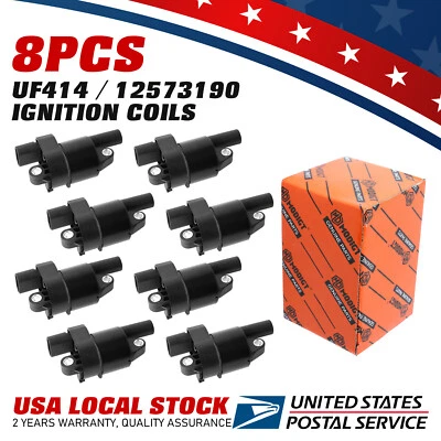 8x Bobina de encendido genuina Modigt UF414/12573190 para GMC Sierra 2500/3500 HD 6,0 L Foto 1 de 4