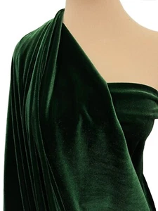 TERCIOPELO.. ELASTICIDAD.. HUNTER GREEN BTY.. 58" DE ANCHO.. FORMAL. COSPLAY, VESTUARIO - Imagen 1 de 1