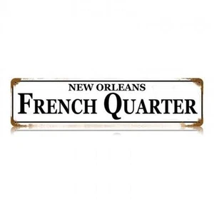 French Quarter New Orleans Blechschild Restaurant Bar Pub Cafe Wanddeko V231 - Bild 1 von 1