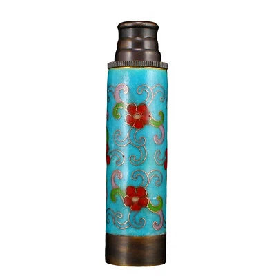Vintage Chinese Bronze Cloisonne Telescope - Image 1 of 4