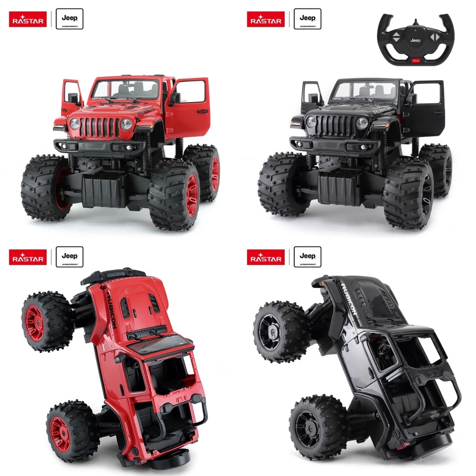 Rastar Jeep Wrangler Rubicon Kinder ferngesteuertes BigFoot RC Auto 79410 Maßstab 1:14 - Bild 1 von 1