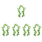 5Pcs Artificial Monstera Vine Fake Hanging Green Leaves Simulated Monstera