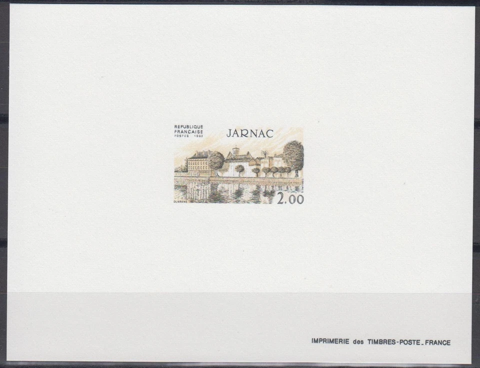 France Sc1857 Tourist, Architecture, Jarnac, Deluxe Proof - Image 1 of 1