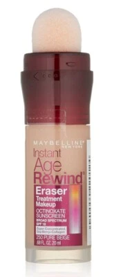 2 x Maybelline Instant Age Rewind Foundation SPF 18 0.68 fl oz Pure Beige 250 - Image 1 of 3