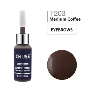 CHUSE Permanent Makeup Farben Micro Tattoo Pigmente 12ml T203 Mittlerer Kaffee - Bild 1 von 9