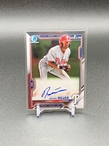 2021 Bowman Johan Rojas CPA-JR 1st Chrome Auto | Philadelphia Phillies