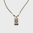 LAS VEGAS RAIDERS ROPE NECKLACE DIAMOND PLATE NFL OFFICIALLY LICENSED 