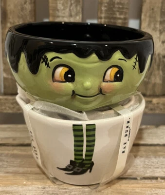 NEW Rae Dunn Witch Feet Measuring Cups & Johanna Parker Frankenstein Bowl - Image 1 of 4
