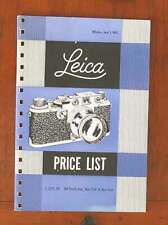 LEITZ LEICA PRICE LIST, JUNE 1953/110844