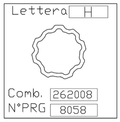 For Maserati FREE FEDEX 2 DAY 8058 (H) OEM Replace Wheel Lock Key Ghibli Levante - Image 1 of 3